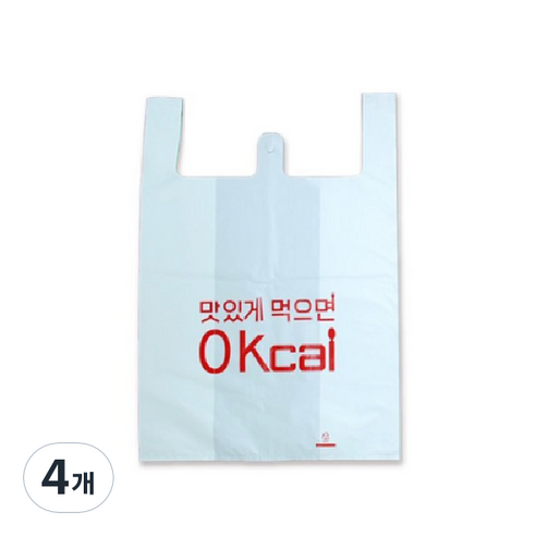 생활을그리다 비닐 인쇄 배달봉투 6호 20 x 25 x 45 cm 100p, 소(S), 100개입, 4개