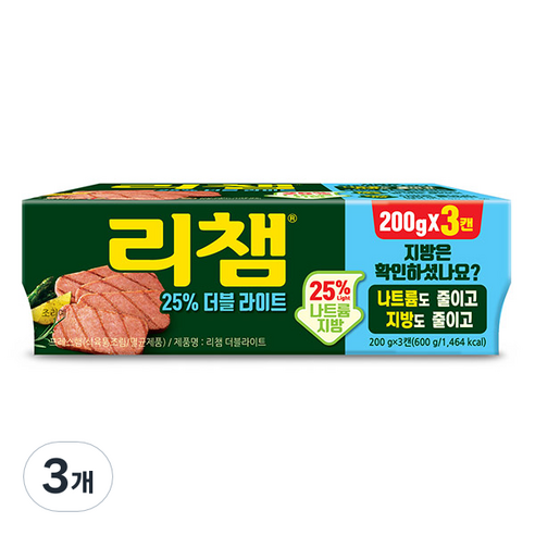 동원 리챔 더블라이트, 600g, 3개