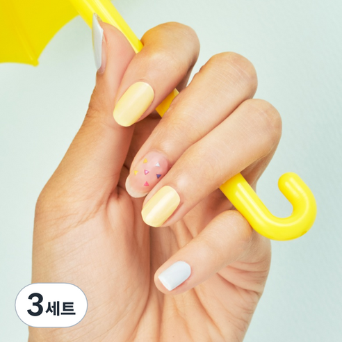 넬로 팔레트 젤 네일 스티커, 밀키피라미드, 3세트
