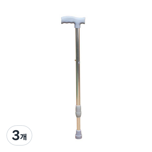 ARTcom 알루미늄 노인 지팡이 LV0050, 실버, 3개