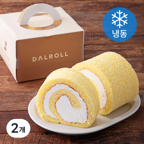 달롤 우유 달미롤 케이크 (냉동), 136g, 2개
