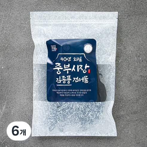 중부시장 김종풍 보들보들 건실미역, 50g, 6개