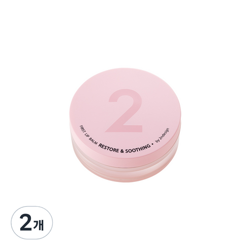 세컨디자인 퍼스트 립밤 리스토어 앤 수딩 15g, 핑크, 2개