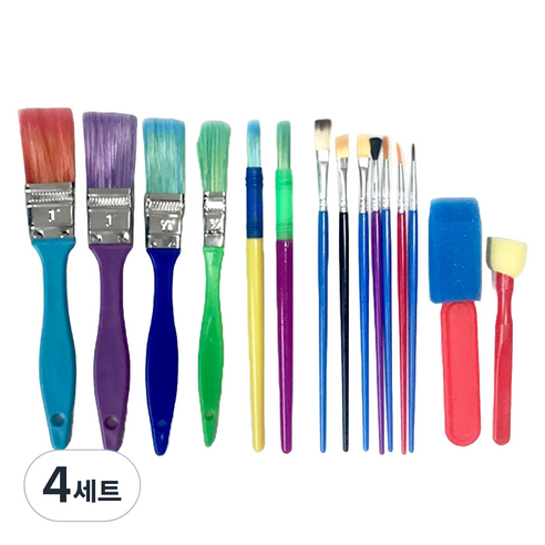 아이나라 붓 15종 세트, 4세트