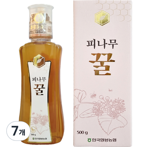 한국양봉농협 피나무 꿀, 500g, 7개