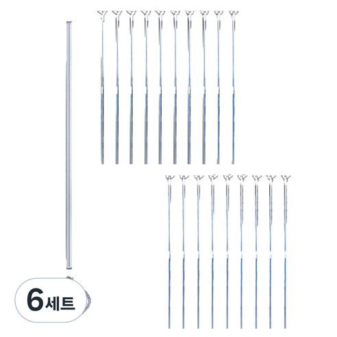 파티쇼 버블 풍선 컵스틱 2종 x 10p 세트 70cm, 혼합색상, 6세트