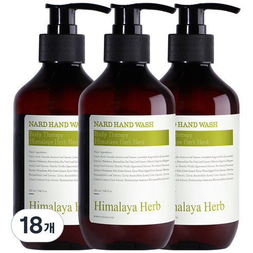 부케가르니 나드 핸드워시 레몬민트, 280ml, 18개