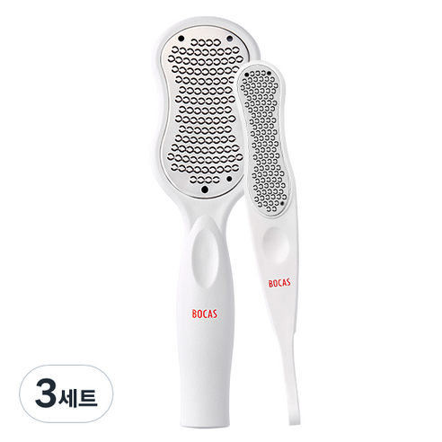 보카스 발 각질제거기 화이트 2종 세트, FC-1000, FC-2000, 3세트