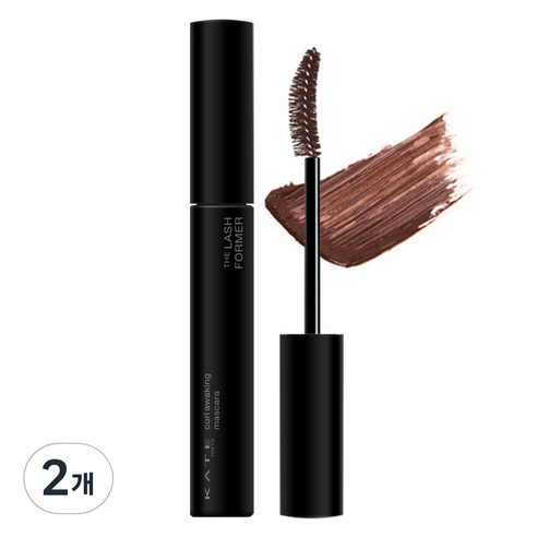 케이트 컬 어웨이킹 마스카라 5.5g, BR-1 브라운, BR-1 브라운, 2개