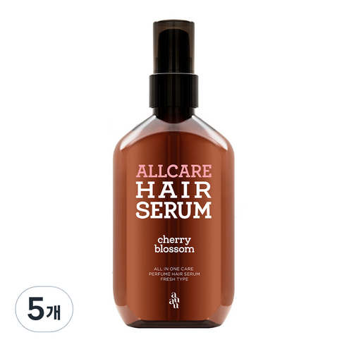 아유아유 올케어 헤어세럼 체리블러썸향, 100ml, 5개