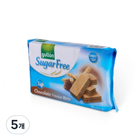 구욘 슈가프리 초코 웨이퍼 비스킷, 180g, 5개