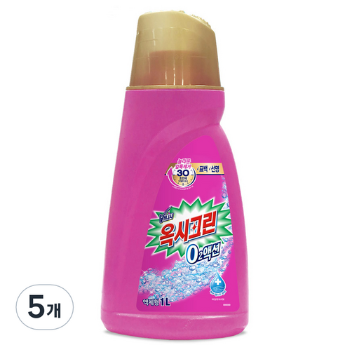 오투액션 액상세제 본품, 1L, 5개