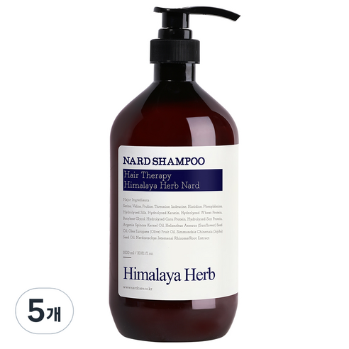 부케가르니 나드 샴푸 라벤더머스크, 1000ml, 5개