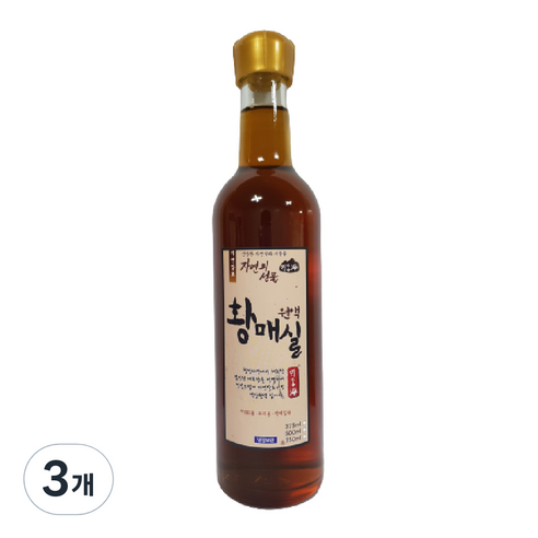 황매실원액375ml, 375ml, 3개