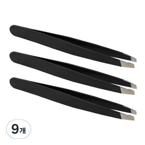 정밀 족집게, 매트 블랙, 9개