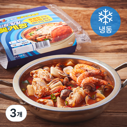 마이셰프 바다양푼이동태탕 시원 칼칼 꽃게탕 밀키트 2인분 (냉동), 610g, 3개