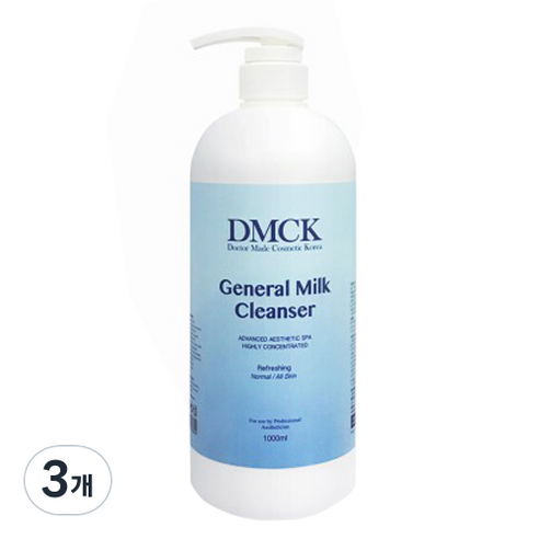 DMCK 제너럴 밀크 클렌저, 1000ml, 3개