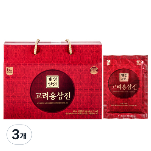 개성상인 고려홍삼진, 1500ml, 3개