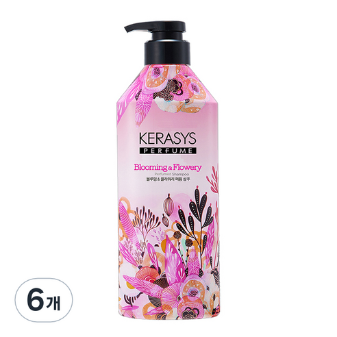 케라시스 퍼퓸 샴푸 블루밍 앤 플라워리향, 980ml, 6개