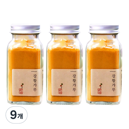 허브나래 강황 가루, 80g, 9개
