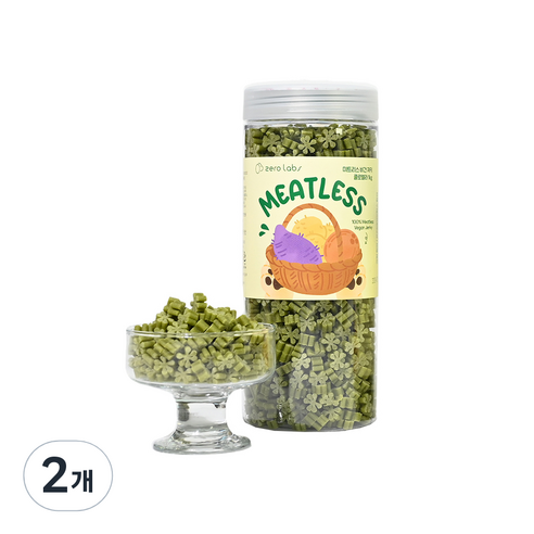 제로랩스 강아지 미트리스 비건 져키 간식 1kg, 클로렐라, 2개