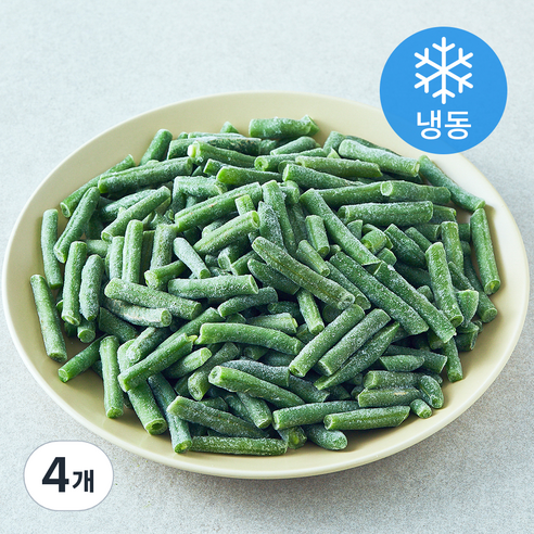 다타 그린빈 컷 (냉동), 4개, 1kg