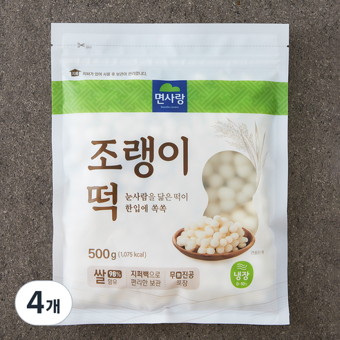 면사랑 조랭이떡, 500g, 4개, 1개입