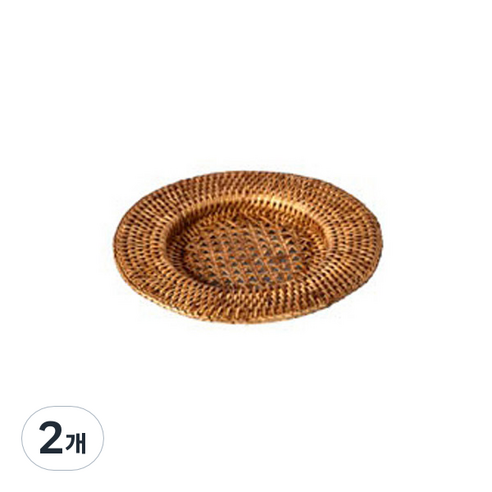 BIK 라탄 언더 플레이트 super small IT CO 019, 2개