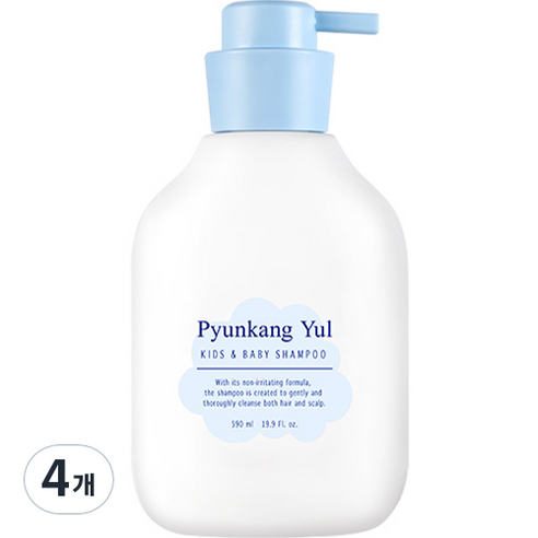 편강율 키즈 앤 베이비 샴푸 스위트허브, 4개, 590ml