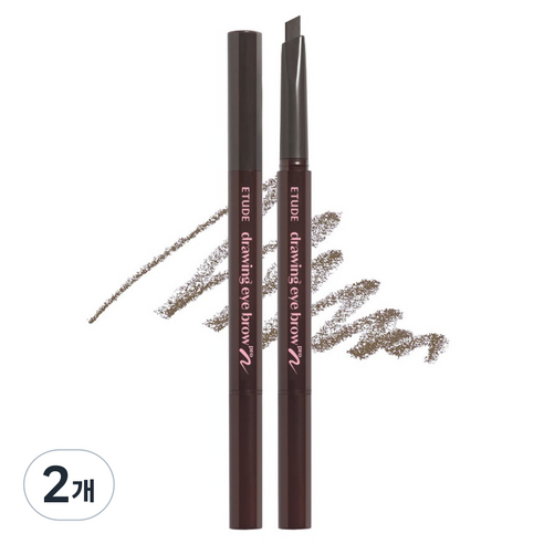 에뛰드 드로잉 아이브로우 오토펜슬 0.25g, 2호그레이브라운, 2개
