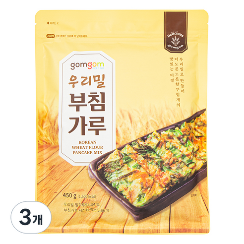 곰곰 우리밀 부침가루, 450g, 3개