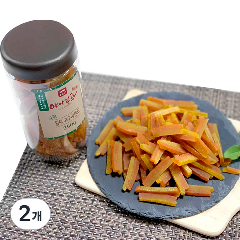 야아부르니 강아지 수제간식, 황태 고구마 샌드, 350g, 2개