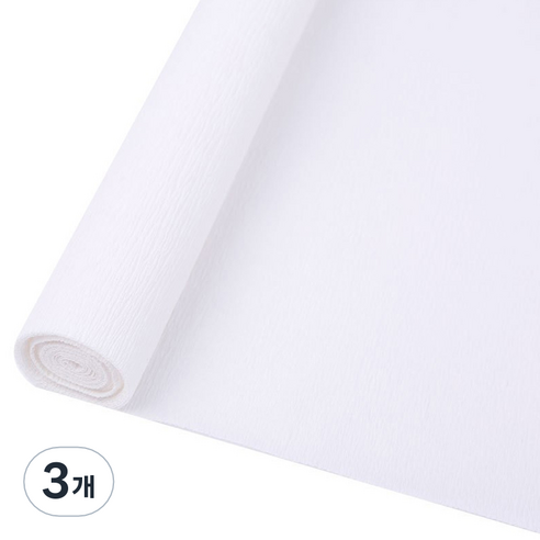 마다꾸미 주름지 구김지 55 화이트 50 x 250 cm, 3개, 1색