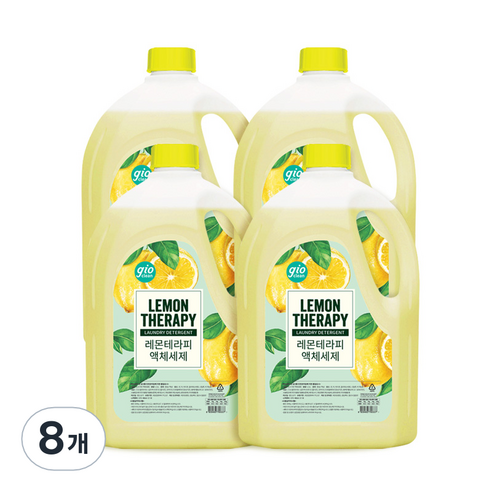 지오클린 레몬테라피 액체세제, 8개, 2.5L