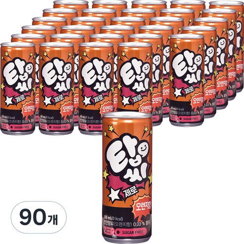 탑씨 제로 오렌지향, 90개, 250ml