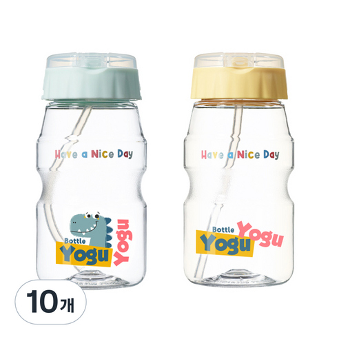 코멕스 요구요구 빨대 물병 460ml, 랜덤발송, 10개