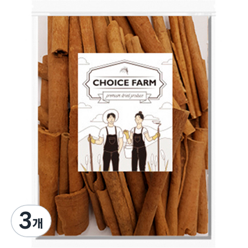 초이스팜 시나몬 스틱, 500g, 3개