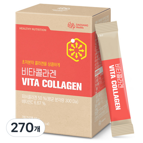 대상웰라이프 비타콜라겐, 2g, 270개