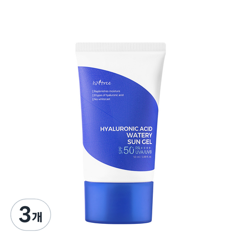 히아루론산 워터리 선 젤 SPF50+ PA++++, 50ml, 3개