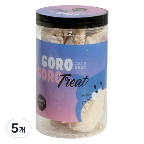 gorogoro 반려동물 동결건조 트릿, 100g, 5개, 치킨텐더