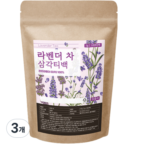 조은약초 라벤더 차, 1g, 100개입, 3개