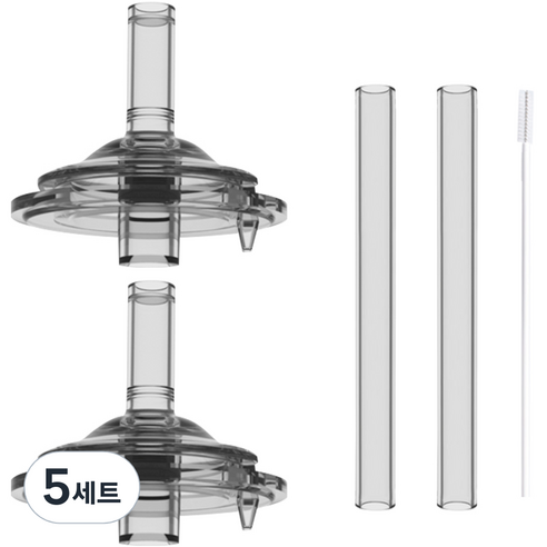 베베락 국산 아이와 교체용 빨대 꼭지 2p + 교체용 스트로우 2p + PP솔 세트 210ml용, 210ml, 5세트