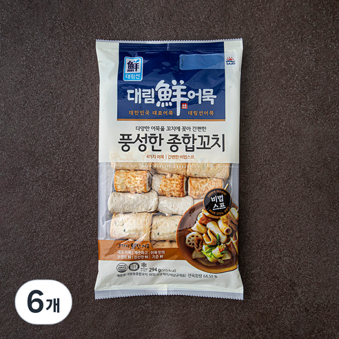 대림선 국탕용 종합꼬치, 294g, 6개
