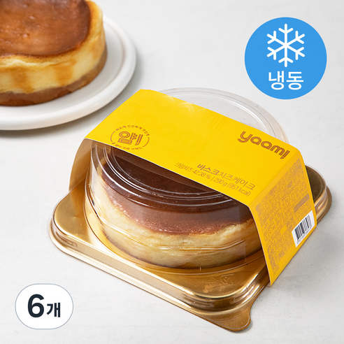 얌!(YAAM!) 바스크 치즈케익 (냉동), 290g, 6개