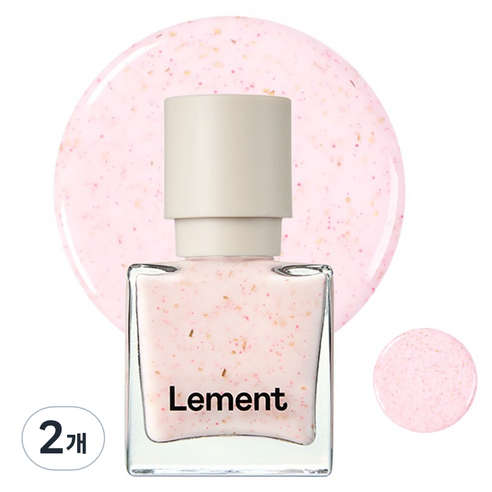 르멘트 컬러 네일, 42 핑크 글레이즈드 글라스, 9.5ml, 2개