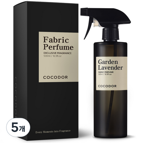 코코도르 룸 앤 패브릭 퍼퓸 섬유탈취제 가든라벤더, 500ml, 5개