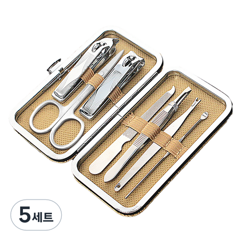 오와이규 가정용 손톱깎이 7종 세트, 샴페인, 5세트