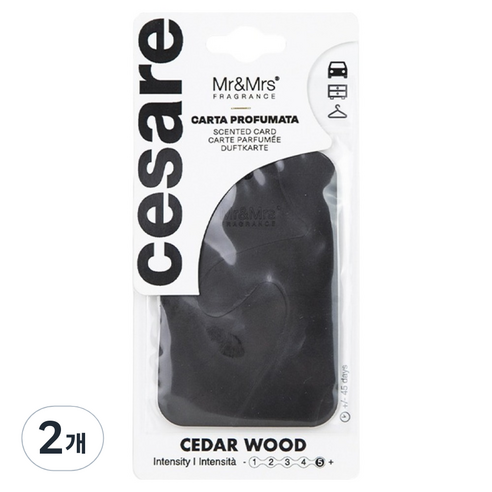 미스터앤미세스 체사레카드 걸이형 차량용 방향제, 2개, Cedar Wood