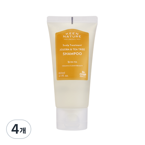 닥터올가 호호바 티트리 샴푸, 60ml, 4개