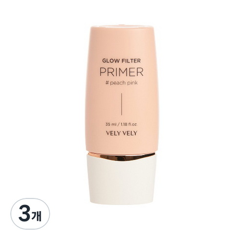 블리블리 글로우 필터 프라이머 35ml, 피치핑크, 3개